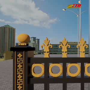 Ensemble de panneaux de clôture extérieure durables et élégants en fer forgé 100% matériaux locaux fabriqués au Vietnam Fournisseur du Vietnam Clôture de cour - Product Image 6