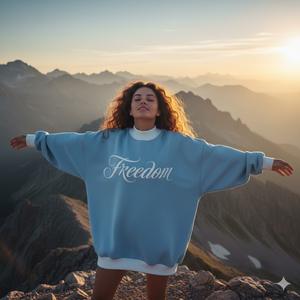 Sudadera de Moda con Logotipo Personalizado para Mujer, Bordado, Felpa de Algodón, Estampado Extra Grande, Sudadera Larga para Otoño e Invierno - Product Image 1