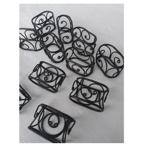 Iron Napkin Ring Holder Dinning <b>Table</b> Christmas Thanksgiving Birthday Party High Quality Metal Napkin Ring - Product Image 1