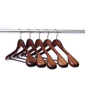 Colgador de ropa de madera clásico para ropa de todos los días para armario, baño, sala de estar - Product Image 6