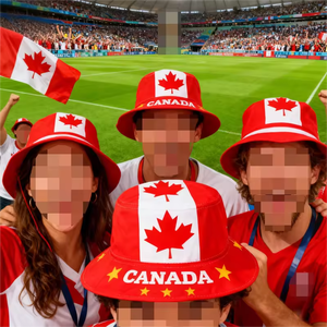 Gorras de Béisbol Personalizadas al por Mayor para Eventos de Fútbol, Regalos para Fanáticos del Fútbol, Colores de la Bandera Nacional de Estados Unidos, Canadá y México - Product Image 5