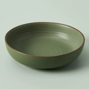 Tazones de Cerámica Ecológicos y Duraderos TIME 2 DECOR, Color Negro Mate, Madera y Resina, Aptos para Lavavajillas, Hechos en India, para Uso en el Hogar y Fiestas - Product Image 1