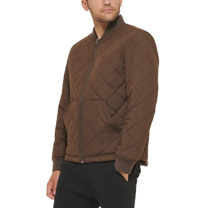 Chaquetas de bombardero ligeras marrones de alta calidad OEM ODM Chaquetas de bombardero de diseño personalizadas a prueba de viento - Product Image 3