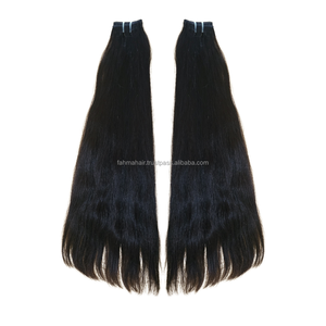 Cheveux humains vierges Remy de qualité supérieure, pleine longueur, 100 % naturels, alignés sur la cuticule, indonésiens, lisses, doux, brillants, qualité supérieure - Product Image 1