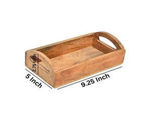 Plateau de service en bois d'acacia le plus vendu, table basse décorative pour salon, hôtel, restaurant, pour Noël - Product Image 6