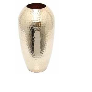 Irregular Shape Antique Gold Metal Vase Desktop Luxury Hotel Office Decoration Item Fancy Retro Iron Floor Vase for Flower - Product Image 3