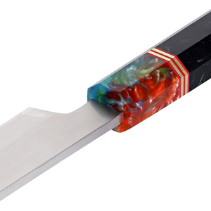 Venta al por mayor personalizado calidad superior OEM ODM servicio Damasco profesional japonés cocina cuchillos de acero inoxidable hoja afilada fija - Product Image 5