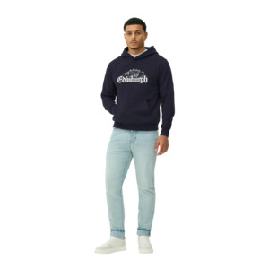 Sweat à capuche épais pour homme, 100 % coton molletonné, respirant et séchage rapide, impression numérique, poche, impression personnalisée, OEM - Product Image 1