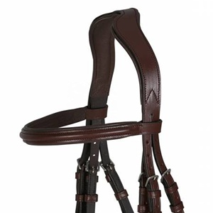 Bride anatomique fabriquée en Inde équipement en cuir doublé doux équipement de sport d'équitation respirant de qualité supérieure - Product Image 4