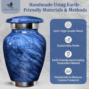 Small Urn for Ashes Adult Male & Female Mini Cremation Urns for Human Ashes Keepsake Little Miniature Ash Urn for <b>Mom</b> & Dad - Product Image 6