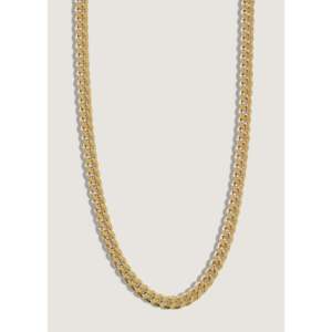 Collier tendance Capri, chaîne gourmette plaqué or rhodié, orné de diamants, perles, lettres et chiffres, idéal pour les fêtes et événements religieux - Product Image 2