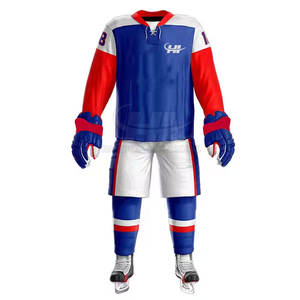 Nouvelle tenue de hockey sur glace en polyester respirant, taille et logo personnalisables, service OEM de haute qualité - Product Image 2
