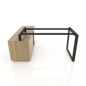 Base de Escritorio Ejecutiva Minimalista 1600x800mm, Estructura Triangular de Acero para Oficina, Fácil Ensamblaje Interconectable - Product Image 2