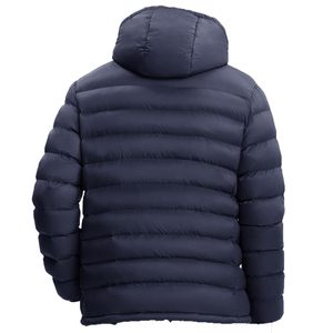 Men's Puffer Jacket with <b>Detachable</b> Hood Custom Lightweight Water Resistant Insulated windbreaker Winter Puffy Coat OEM - Product Image 2