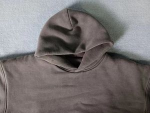 Jersey Boxy Sudadera con capucha de algodón de lana gruesa Sin cuerda Crop Baggy Fit Sudadera con capucha Desgastada piedra lavada Sudaderas con capucha en blanco para hombres - Product Image 4