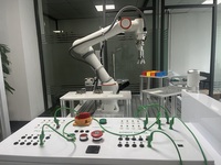 Kit Completo de Robot Colaborativo de 6 Ejes, Paquete Educativo para Entrenamiento con Cámara CCD, PLC, Motor y Caja de Cambios