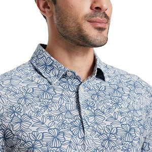 Polo de golf de haute qualité pour hommes pour le printemps et l'été affaires décontracté Sport mèche à manches courtes tissu tricoté - Product Image 4