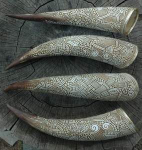 ฮอร์นดื่มไวกิ้งทำมือฮอร์นสำหรับทำด้วยมือทำจากธรรมชาติ - Product Image 5