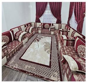 Sofá estilo Majlis árabe, diseño clásico, elegante conjunto para sala de estar, asientos de esquina de lujo, diseño que ahorra espacio - Product Image 1