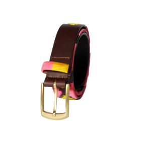Ceinture de sport en cuir de vachette de haute qualité pour dames Design de polo de luxe avec longueur personnalisée et boucle ardillon - Product Image 3
