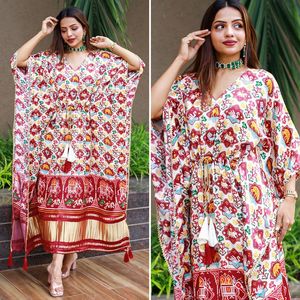 Latest Pakistani <strong>Kaftan</strong> for Women in Premium Quality Digital Printed <strong>Fancy</strong> Bandhani Best Quality Patola Dress Latest Arrivals - Product Image 1