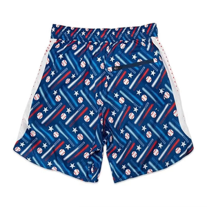 Vente en gros de shorts de basketball personnalisés pour hommes vêtements de sport d'équipe de baseball respirants avec style d'ensemble de sublimation en maille ample - Product Image 5