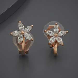 ต่างหูทรงมาร์คีส์ลายดอกไม้สำหรับงานปาร์ตี้ ลุคทันสมัยสไตล์ศาสนา - Product Image 1