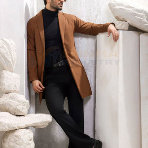 Abrigo Largo de Lana Suave para Hombre, Estilo Lujoso, Transpirable, Estilo Único, Abrigo Largo para Hombre Más Vendido - Product Image 4