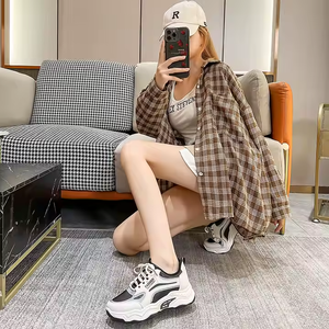 Chaussures décontractées pour femmes, confortables, en cuir de vache, baskets tendance, style de marche - Product Image 5