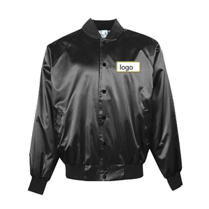 Chaquetas de seda satinada de alta calidad invierno exterior personalizadas a prueba de viento OEM nuevo diseño premium cremallera verde al por mayor para hombres y mujeres - Product Image 1