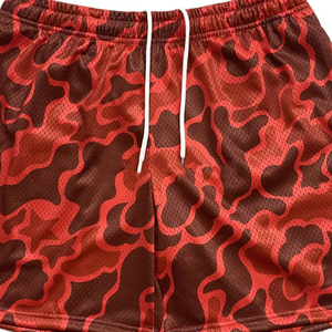 Pantalones cortos de camuflaje desgastados para hombre, ropa de calle personalizada de estilo veraniego, pantalones cortos para niño - Product Image 2