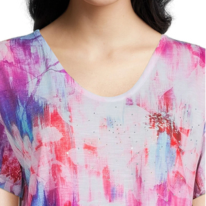 Camiseta deportiva de secado rápido con estampado de sublimación transpirable para mujer, logotipo personalizado OEM, precio al por mayor, temporada de verano - Product Image 3