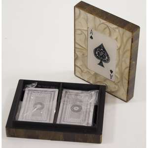 1 jeu de cartes de poker avec boîte en bois, jeu de société d'intérieur, cadeau promotionnel, accessoires, décoration intérieure - Product Image 2
