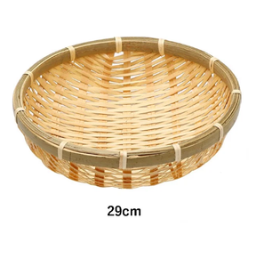 ตะกร้าไม้ไผ่ทรงกลมขนาดเส้นผ่าศูนย์กลาง24ซม. สำหรับเก็บต้นกำเนิดผักผลิตจากเวียดนาม - Product Image 5