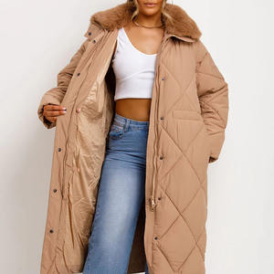 Chaqueta de Invierno Gruesa y Larga para Mujer, Chaqueta Acolchada para Clima Frío, Logotipo Personalizado - Product Image 4