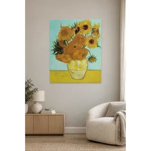 Impression sur toile Fida Van Gogh Douze tournesols dans un vase - Product Image 3
