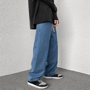 กางเกงยีนส์คาร์โก้ทรงตรงขาบานสำหรับผู้ชาย ผ้าหนา ใส่สบาย เหมาะกับฤดูร้อน มีกระเป๋าแบบฝาปิด กระดุมแบบติด  ไซส์ใหญ่ถึง 8XL  ผ่านกระบวนการสโตนวอช ซักได้ - Product Image 6