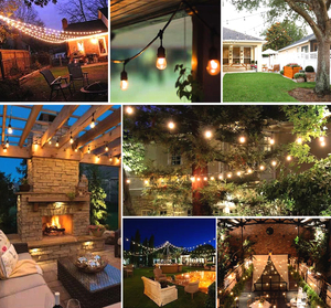 Thương mại ngoài trời chuỗi ánh sáng 10m 20M Đen IP65 đánh giá Festoon <span class=keywords><strong>Globe</strong></span> Bulb cho sử dụng trong nhà trang trí quả cầu cho các lễ hội - Product Image 6