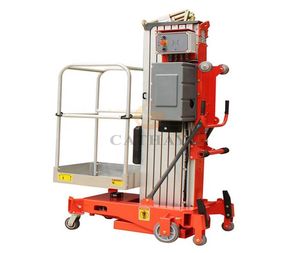 Plataforma Elevadora Hidráulica Industrial para Trabajo Aéreo, Elevador de Mástil Vertical Telescópico Eléctrico Autopropulsado, OEM ODM - Product Image 3