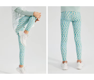 <b>Women's</b> High Waist Ankle Length Fitness <b>Leggings</b> Breathable Seamless Knitted Casual Push-Up Slim Digital Sublimated Printing - Product Image 4