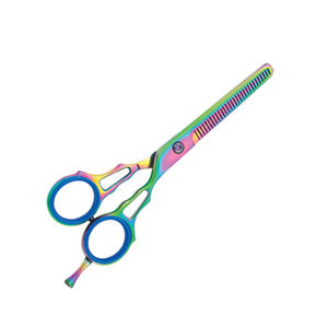 Titanium Rainbow Color <b>Hair</b> Thinning <b>Scissors</b> 5.5 Inches Professional Use <b>Hair</b> <b>Thinner</b> Shears For Beauty - Product Image 3