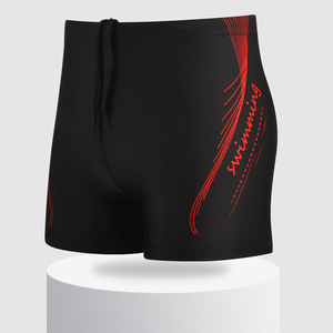 Shorts de bain pour hommes en spandex et polyester en gros, séchage rapide, cordon de serrage, shorts de plongée aquatique, logo de marque personnalisé, shorts tendance - Product Image 2
