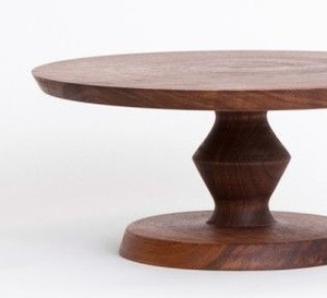 แท่นวางเค้กไม้เรียบทำด้วยมือพร้อมฐานที่แข็งแรงสำหรับการนำเสนอโต๊ะบุฟเฟ่ต์ของหวานในงานเฉลิมฉลองและงานต่างๆ - Product Image 3