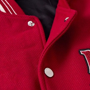 Chaquetas Varsity de Invierno de Forro Polar Estilo Cool Personalizadas, Chaquetas Bomber de Béisbol de Cuero para Hombre, Gran Venta - Product Image 6