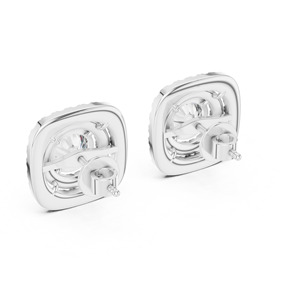 Rare Diamond 14K Yellow Gold Rhodium Plated Solid Gold 7MM Brilliant Cut Lab Grown Diamond Stud Earrings Unisex Wedding Jewelry - Product Image 4
