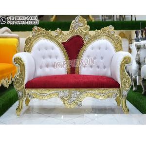 Magnifique causeuse de mariage indien pour la mariée, le marié, belle décoration de mariage, ensemble de meubles de scène, conception personnalisée, canapé de mariage - Product Image 1