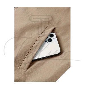 Vestes d'hiver en toile tendance pour hommes, très vendues, couleurs et tailles personnalisables, coupe-vent épais sur le devant, directement de l'usine - Product Image 6