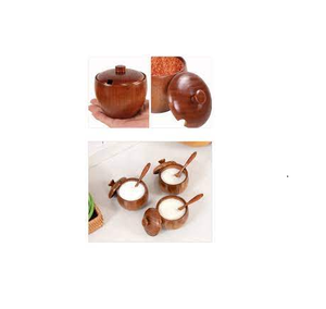 Cubierta de caja de especias de madera, perfecta para sal de mesa, sales gourmet o condimentos preferidos a precio al por mayor, producto en venta - Product Image 5