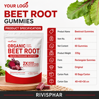 Gummies à l'oxyde nitrique et à la racine de betterave, soutien antioxydant à base de plantes pour l'énergie quotidienne, la vitalité et l'immunité des adultes