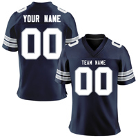 Diseño de logotipo personalizado bandera americana conjuntos de uniformes de fútbol diseño personalizado 7v7 bordado camiseta de fútbol americano tops de alta calidad